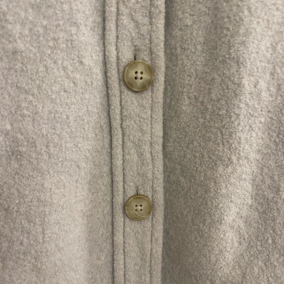 Aritzia Wilfred Free Merino Wool Minimalist Barn Jacket Light Gray Jacket - Picture 3 of 7